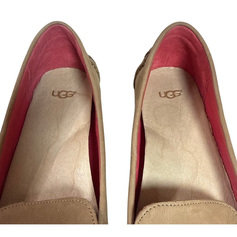 UGG Milana II Driving Loafers Chestnut Brown Suede Size 9 Imperfect Moccasins - Picture 5 of 8